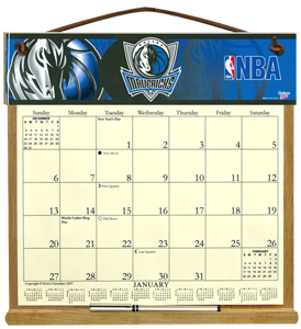 Dallas Mavericks Calendar Holder